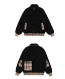 ロマンティッククラウン(ROMANTIC CROWN)   FLEECE MODS JACKET_BLACK