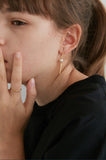 MONDAY EDITION(マンデイエディション)  drop bar & pearl earrings