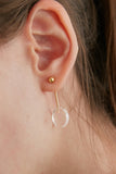 MONDAY EDITION(マンデイエディション)  acrylic pendulum silver earrings