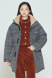 ロマンティッククラウン(ROMANTIC CROWN)   CHESTERFIELD CHECK PARKA_GREY