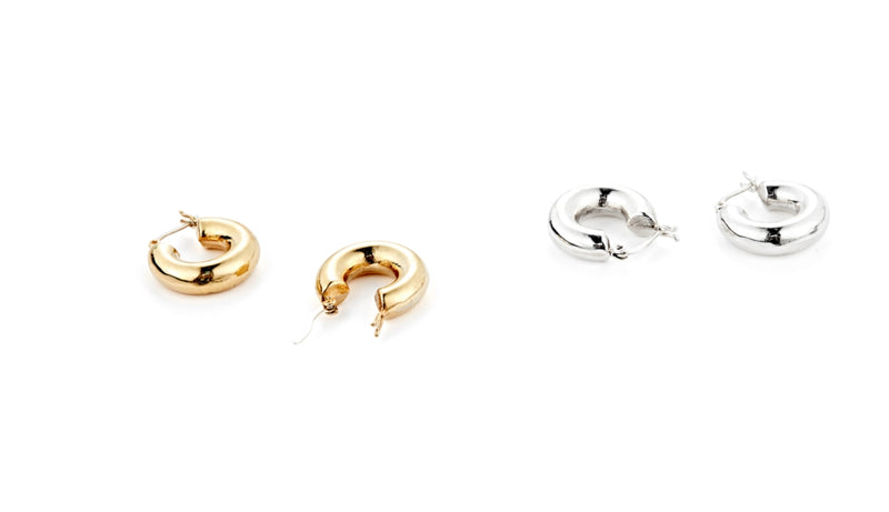 MONDAY EDITION(マンデイエディション)   silver hoop earrings 3