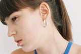 MONDAY EDITION(マンデイエディション)   silver hoop earrings 2