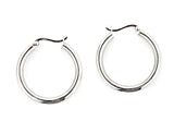 MONDAY EDITION(マンデイエディション)   silver hoop earrings 1