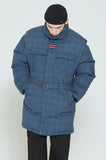 ロマンティッククラウン(ROMANTIC CROWN)   CHESTERFIELD CHECK PARKA_BLUE