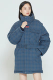 ロマンティッククラウン(ROMANTIC CROWN)   CHESTERFIELD CHECK PARKA_BLUE