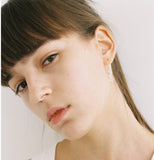MONDAY EDITION(マンデイエディション)  clear quartz earring