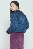 ロマンティッククラウン(ROMANTIC CROWN)   WOMANS REVERSIBLE FLEECE JACKET_NAVY