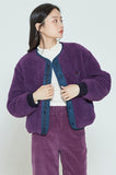 ロマンティッククラウン(ROMANTIC CROWN)   WOMANS REVERSIBLE FLEECE JACKET_NAVY