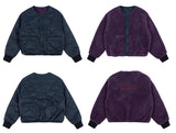 ロマンティッククラウン(ROMANTIC CROWN)   WOMANS REVERSIBLE FLEECE JACKET_NAVY