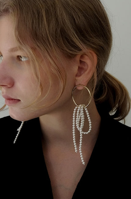 MONDAY EDITION(マンデイエディション) Pearl Falls Earrings