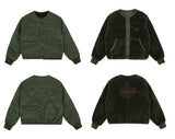 ロマンティッククラウン(ROMANTIC CROWN)   WOMANS REVERSIBLE FLEECE JACKET_KHAKI