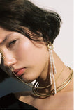 MONDAY EDITION(マンデイエディション) Pearl Knot Zipper Single Earring