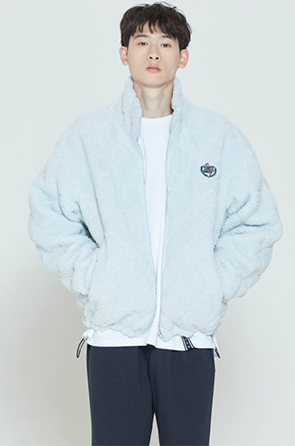 ロマンティッククラウン(ROMANTIC CROWN)   REVERSIBLE FLEECE JACKET_SKY BLUE
