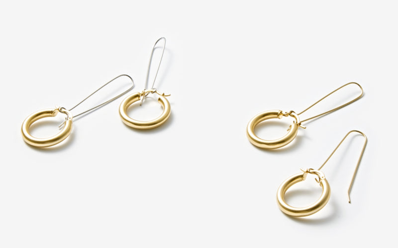 MONDAY EDITION(マンデイエディション) Simple Chunky Hoop Earrings