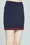 ロマンティッククラウン(ROMANTIC CROWN)   CABLE KNIT MIDI SKIRT_NAVY