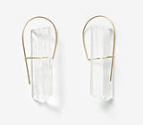 MONDAY EDITION(マンデイエディション) Vertical Pattern Glass Earrings