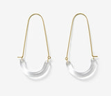 MONDAY EDITION(マンデイエディション) U Shape Glass Earrings