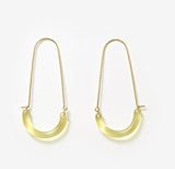 MONDAY EDITION(マンデイエディション) U Shape Glass Earrings