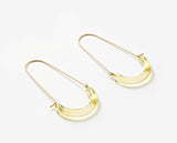 MONDAY EDITION(マンデイエディション) U Shape Glass Earrings