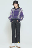 ロマンティッククラウン(ROMANTIC CROWN) WOMANS V NECK KNITWEAR_NAVY