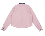 ロマンティッククラウン(ROMANTIC CROWN)  COLLAR RIBBON SHIRT_PINK