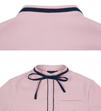 ロマンティッククラウン(ROMANTIC CROWN)  COLLAR RIBBON SHIRT_PINK