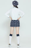 ロマンティッククラウン(ROMANTIC CROWN)  COLLAR RIBBON SHIRT_WHITE