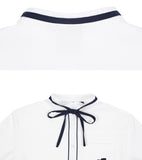 ロマンティッククラウン(ROMANTIC CROWN)  COLLAR RIBBON SHIRT_WHITE