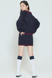 ロマンティッククラウン(ROMANTIC CROWN)   WOMANS CABLE KNIT CARDIGAN_NAVY