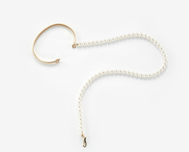 MONDAY EDITION(マンデイエディション) Long Pearl Wire Bangle