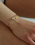 MONDAY EDITION(マンデイエディション) usual square initial thin bangle