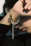 MONDAY EDITION(マンデイエディション)  Pearl & Chain Zipper Bracelet