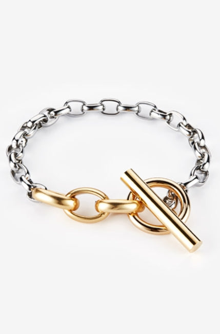 MONDAY EDITION(マンデイエディション)  Simple Chain T Bracelet