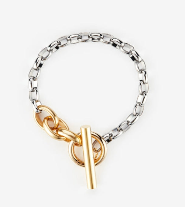 MONDAY EDITION(マンデイエディション)  Simple Chain T Bracelet