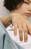 MONDAY EDITION(マンデイエディション)  Simple Chain T Bracelet