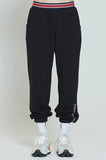 ロマンティッククラウン(ROMANTIC CROWN) STRIPE BANDING JOGGER PANTS_BLACK