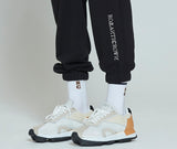 ロマンティッククラウン(ROMANTIC CROWN) STRIPE BANDING JOGGER PANTS_BLACK