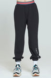 ロマンティッククラウン(ROMANTIC CROWN) STRIPE BANDING JOGGER PANTS_BLACK