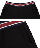ロマンティッククラウン(ROMANTIC CROWN) STRIPE BANDING JOGGER PANTS_BLACK