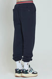 ロマンティッククラウン(ROMANTIC CROWN) STRIPE BANDING JOGGER PANTS_NAVY