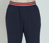 ロマンティッククラウン(ROMANTIC CROWN) STRIPE BANDING JOGGER PANTS_NAVY