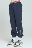 ロマンティッククラウン(ROMANTIC CROWN) STRIPE BANDING JOGGER PANTS_NAVY