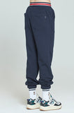 ロマンティッククラウン(ROMANTIC CROWN) STRIPE BANDING JOGGER PANTS_NAVY