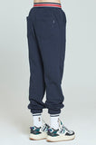 ロマンティッククラウン(ROMANTIC CROWN) STRIPE BANDING JOGGER PANTS_NAVY