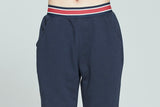 ロマンティッククラウン(ROMANTIC CROWN) STRIPE BANDING JOGGER PANTS_NAVY