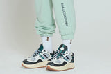 ロマンティッククラウン(ROMANTIC CROWN) STRIPE BANDING JOGGER PANTS_LIGHT GREEN