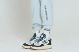 ロマンティッククラウン(ROMANTIC CROWN) STRIPE BANDING JOGGER PANTS_SKY BLUE