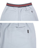 ロマンティッククラウン(ROMANTIC CROWN) STRIPE BANDING JOGGER PANTS_SKY BLUE