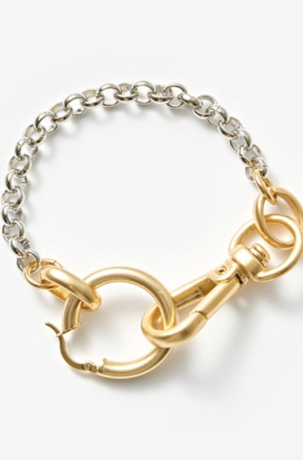 MONDAY EDITION(マンデイエディション) Linked Chunky Hoop Bracelet