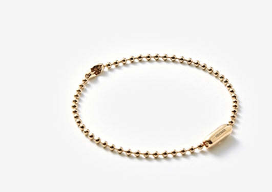 MONDAY EDITION(マンデイエディション) golden simple ball chain bracelet